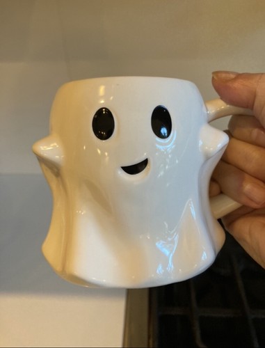 (Set Of 2)10 oz. Ghost Mug Stoneware from Threshold Target Halloween 2021👻 - 第 3/4 張圖片