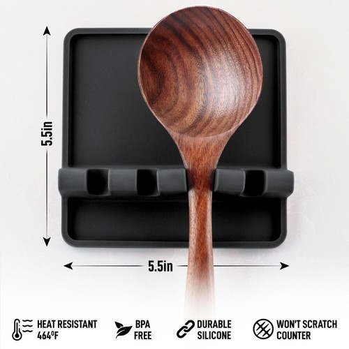 Zulay Silicone Utensil Rest with Drip Pad for Multiple Utensils BPA-Free - 第 92/102 張圖片