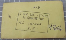 ILLINOIS 16s #181 WATCH BALANCE STAFF S.R. 47606 WATCH PARTS FOR REPAIR P&R w48