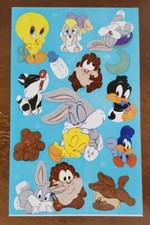Vintage Sandylion Looney Tunes Baby sticker sheet, unused