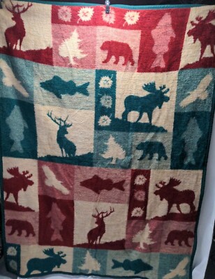 Biederrlack of the Americas 毛布 Biederlack Blanket America Bear