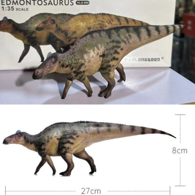 HAOLONGGOOD Edmontosaurus Dinosaur Statue PVC Model Painted Display HLG-089