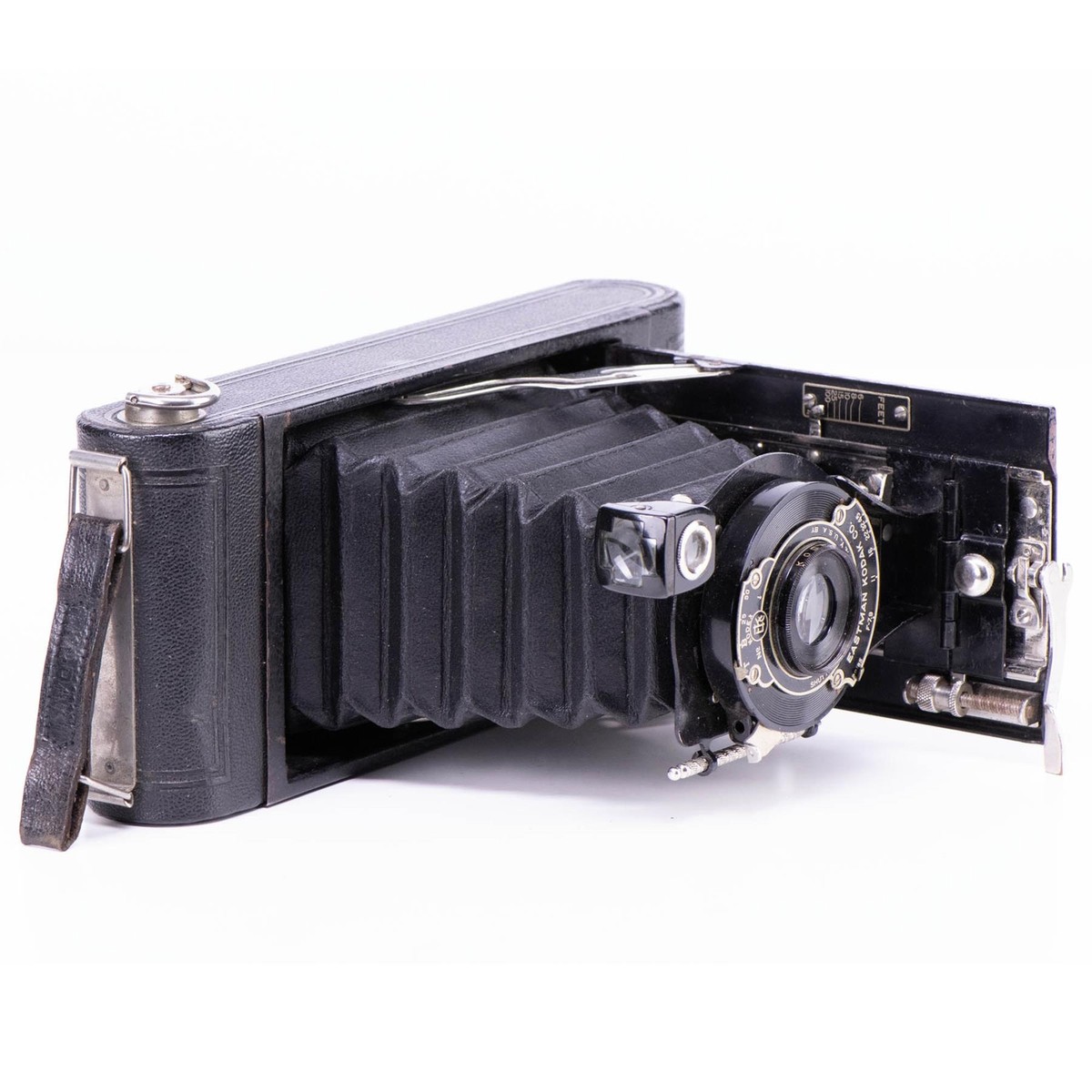 Appareil Photo Vintage Kodak 1A Pocket Series II – Fonctionnel Avec Marques D'Usage