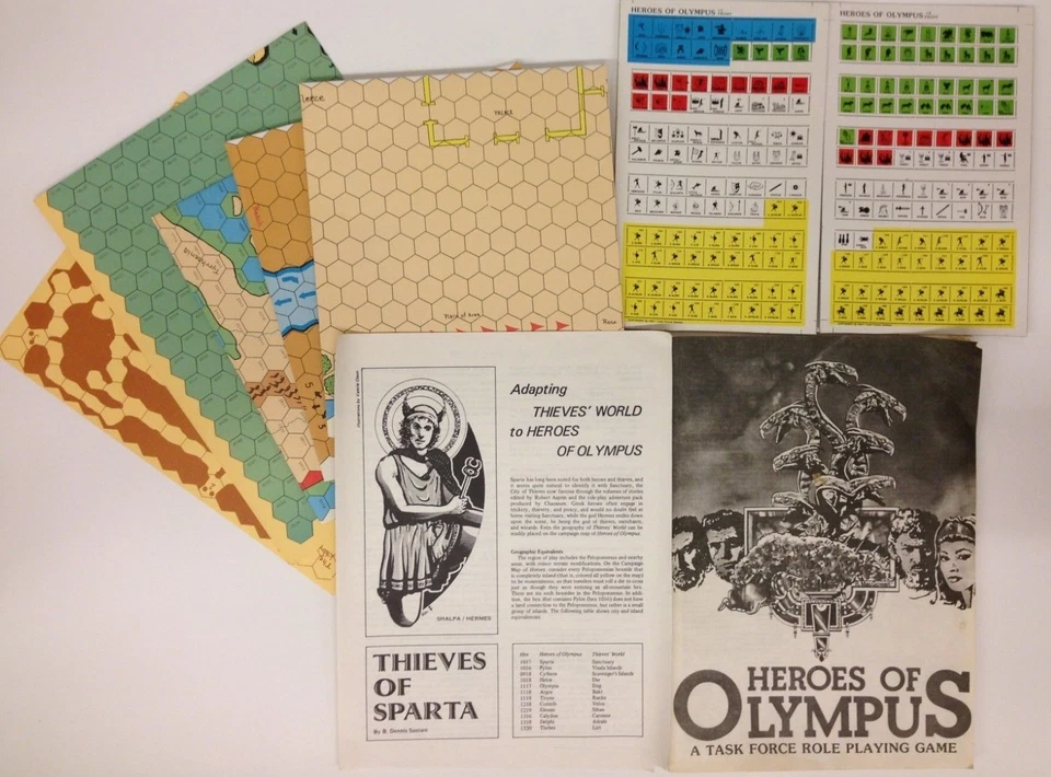 Heroes Of Olympus Task Force Juegos #2007 RARO Juego Sin perforar y Juego completo Foto 2 de 2