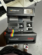 Polaroid Supercolor Camera 635CL Rainbow Stripe Vintage Film Untested