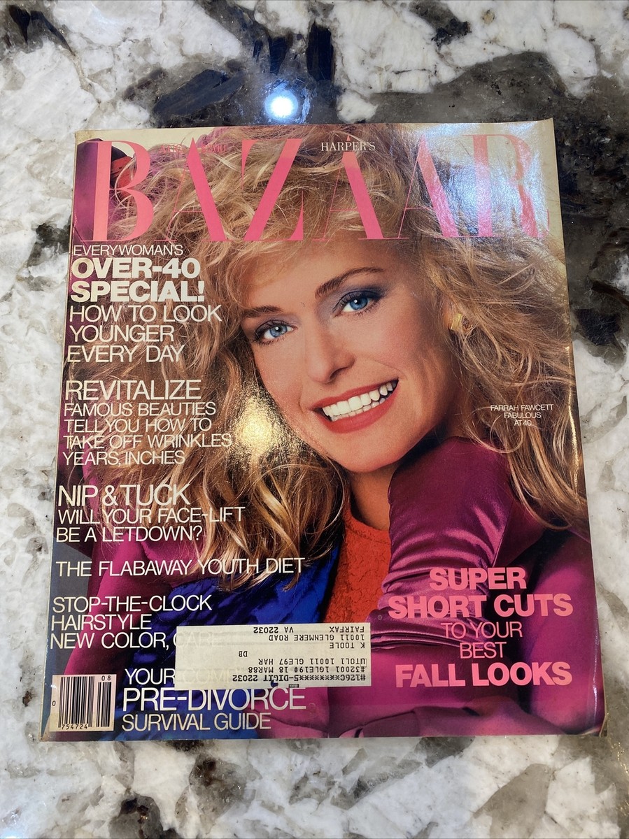 August 1987 Harper's Bazaar Magazine Fashion ~ Over-40 Special