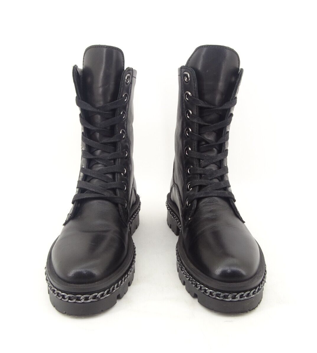 Inuovo Stiefel Plateau Biker Boots Stiefeletten Damenstiefel Leder