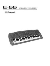 Roland E-66 Midi Implementation Manuale Di Istruzioni In Inglese