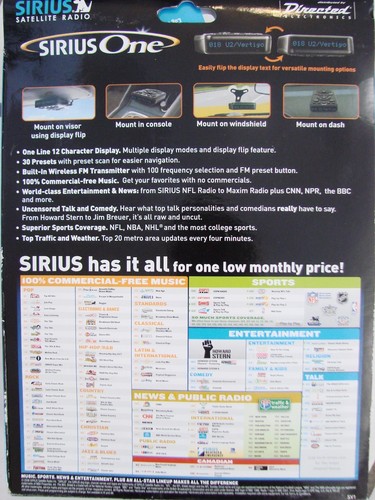 Sirius Satellite Radio Sirius One SV1 All-In-One w/ remote control - Picture 3 of 7