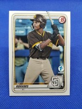 2020 Bowman First 1st Edition C.J. CJ ABRAMS card SAN DIEGO PADRES Baseball