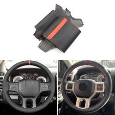 Cubierta de cuero del volante para Dodge RAM 1500 Classic 2018 2019 2020 2021 2022