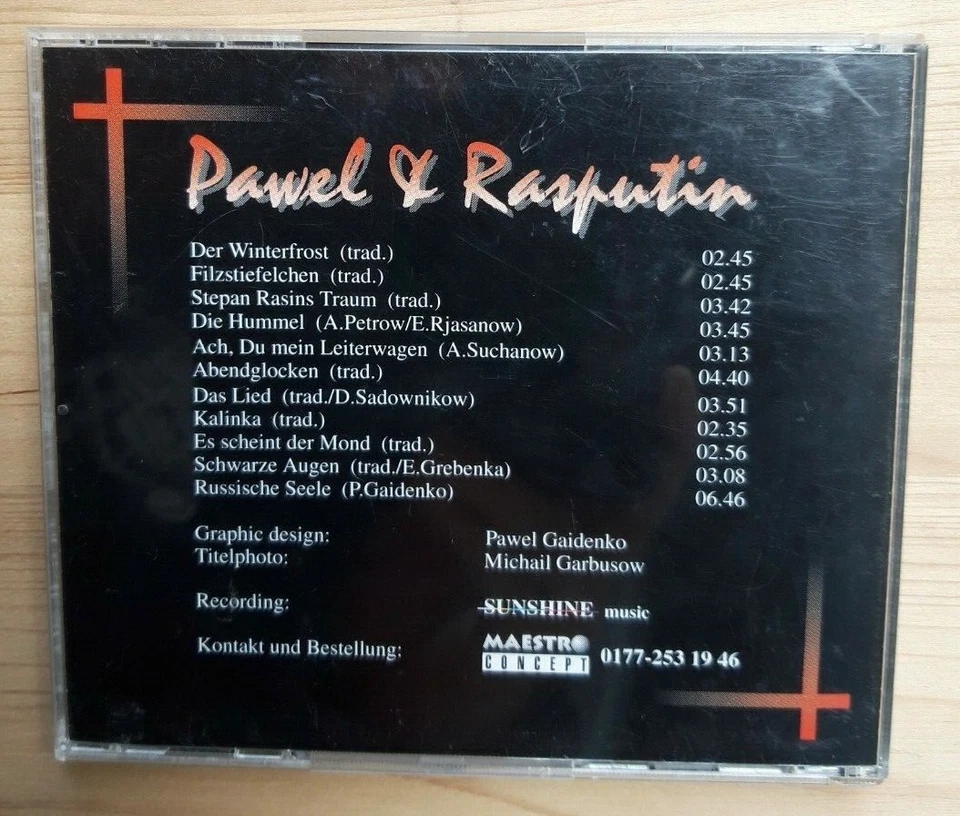 PAWEL & RASPUTIN Russische Seele CD SIGNIERT | Pawel Gaidenko & Raputin Ensemble - Bild 2 von 3