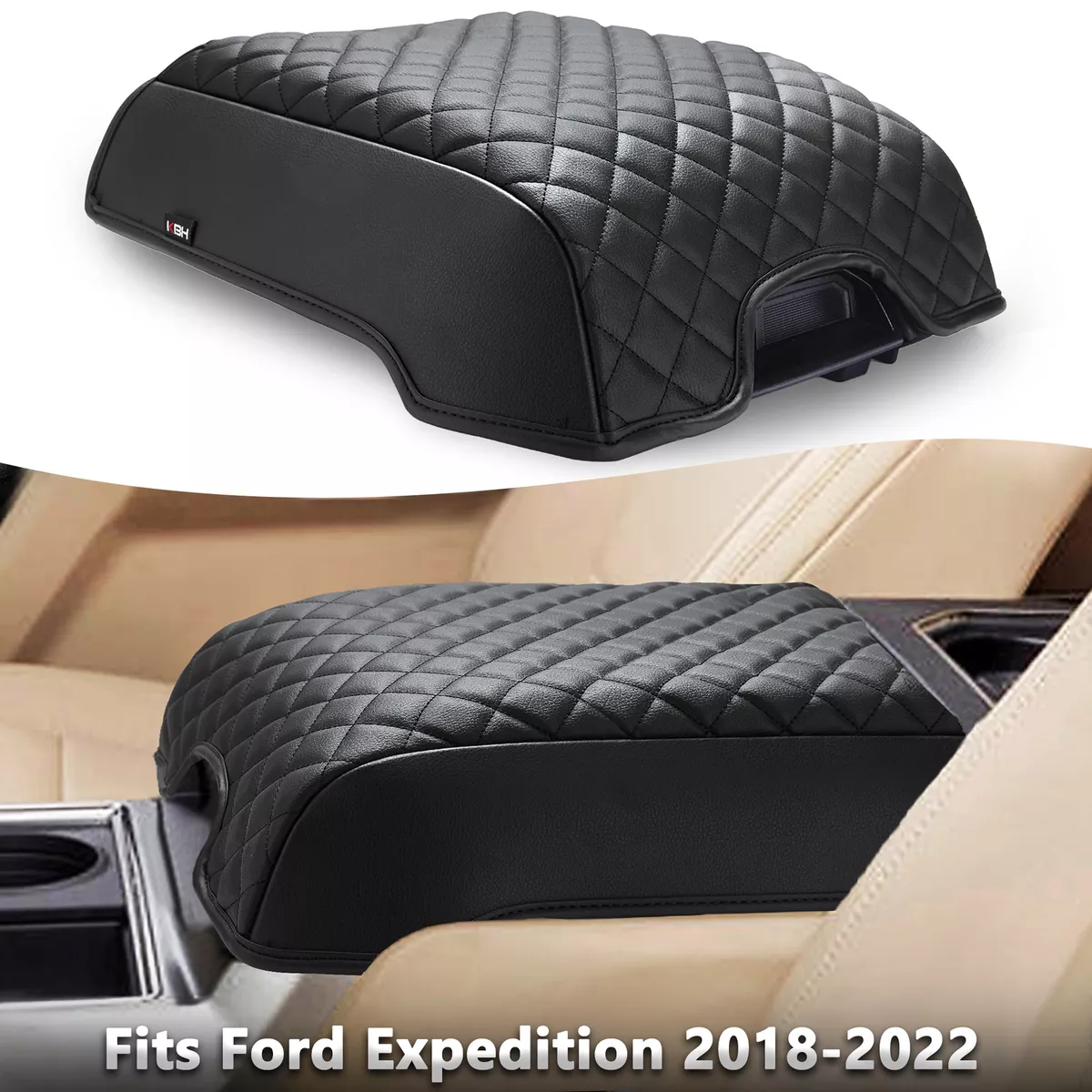 Its us leather car auto center console lid armrest online cover protector f