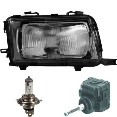 Scheinwerfer rechts für Audi 80 B4 8C Bj. 91-96 Philips H4 inkl. Motor für LWR