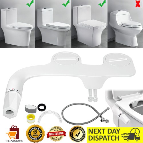 Dusch WC Aufsatz Bidet Doppel-Düse Intimdusche Toilette Sprühgerät Waschkit 2025 - Bild 13 von 15