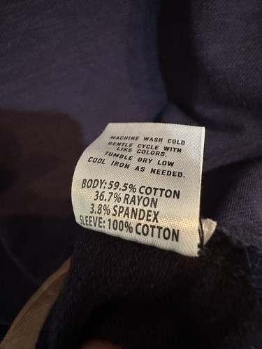 Sovereign Code Navy Henley Cotton Long Sleeve Men's Shirt XL X-Large NWOT - Picture 3 of 4