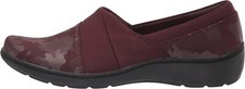 Clarks Women's Cora Heather Loafer, Burgundy Size 6 Retail  90 