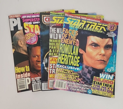 Sci Fi Magazine Lot of 5 Star Trek The Next Generation Cinefantastique Starlog