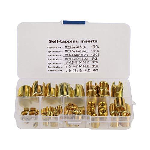 Kit 50 Inserti Filettati Autofilettanti SUS303 Alta Resistenza M3-M12