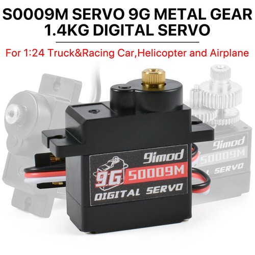 9imod S0009M 9g Metal Gear 1.4KG Digital Servo Motorlenkung für 1/24 RC Auto - Bild 9 von 16