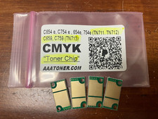 4 Toner Chip Refill for Konica Bizhub C654 e, C754 e, C659, C759 TN712 TN713 