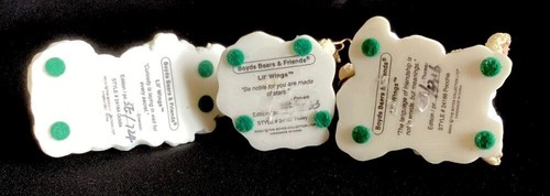 Boyds Bears Lil Wings Collection Resin 3-Goldie Haley & Poochie Resin - Picture 9 of 9