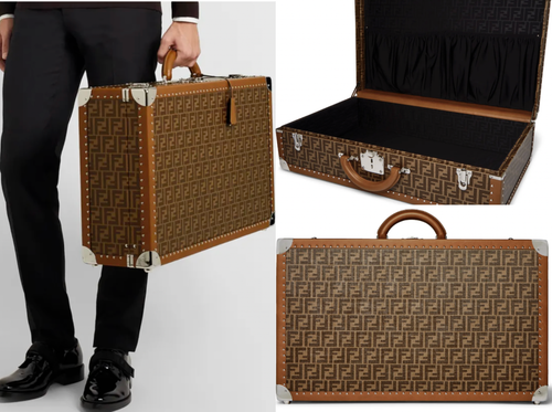 Fendi Steifer Suitcase Logo-Jacquard 