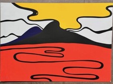 Gianni Arde-Serigrafia su carta-Cm.70x50-firma, Data (1970)+N.(54/90)-no cornice