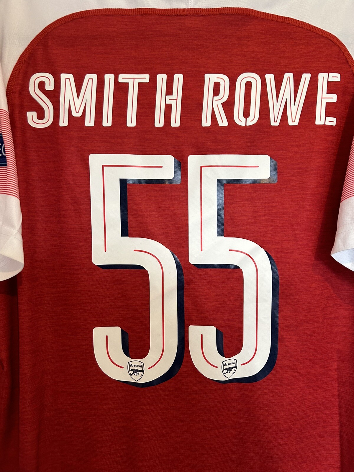 FILA Camicia Arsenal Originale BMWT SMITH ROWE 55 Uomo XL 2018 19 Home Puma