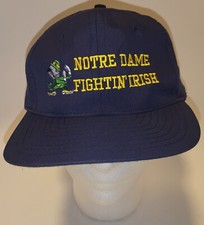 Vintage Notre Dame Fightin Irish Vintage Hat Cap Ultra Rare! Made In Taiwan!