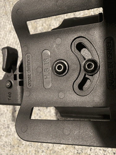 Orpaz T40 Comp w/ Glock 19 Holster with Light for Right-Handed - Picture 3 of 8