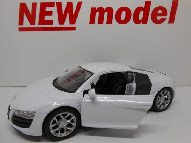 white audi toy car