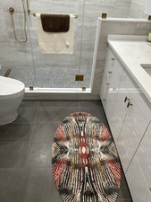 Abyss Harbinger LTD Oval Rug 27" x 47"  Matching Abyss 8 Piece Towel Set NEW