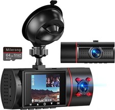 Dual Dash Cam Front and Inside 080P Dash Camera for Cars with Night Vision
