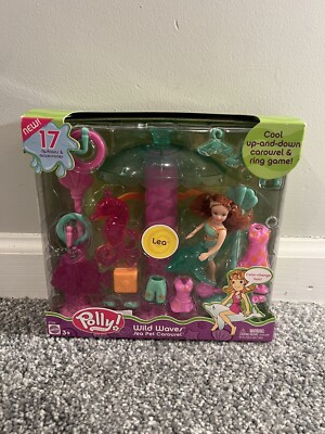 Polly Pocket Doll Wild Waves Sea Pet Carousel Lea 2003 Vintage New