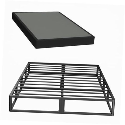 King Box Spring, 10 inch Box Spring for King Bed, Heavy Duty Metal Bed Frame