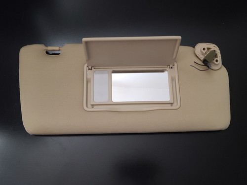 2006-2014 Subaru Tribeca Driver & Passenger Side Sun Visor Pair Set Tan Brown - Picture 7 of 7