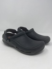 Crocs Mens Bistro Pro LiteRide Comfort Clogs Slip On Black M 6,7 - W 8,9 Read