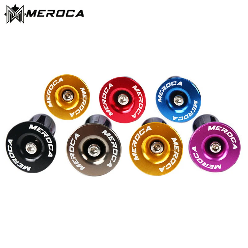 2x Tapones de extremo de barra de bicicleta Empuñadura de carretera de aluminio Antideslizante Firme Plano/Elevante Tapa de manillar Foto 4 de 4