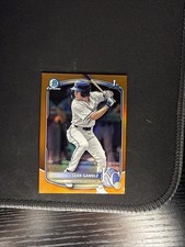 2025 Bowman Draft Sean Gamble Chrome Orange Refractor 1st Prospect #/25 Royals