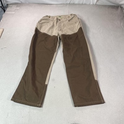 Saf T Bak Brush Pants Mens 34x30 Beige Brown Canvas Hunting Field Briar Pant
