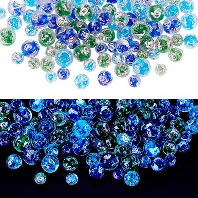 PH PandaHall 90PCS Glow in The Dark Firefly Beads, 9 Styles European Lampwork...