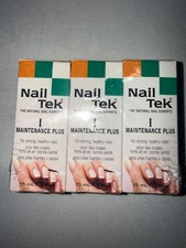 3pk Lot Nail Tek MAINTENANCE PLUS I - For Strong Healthy Nails - NEW