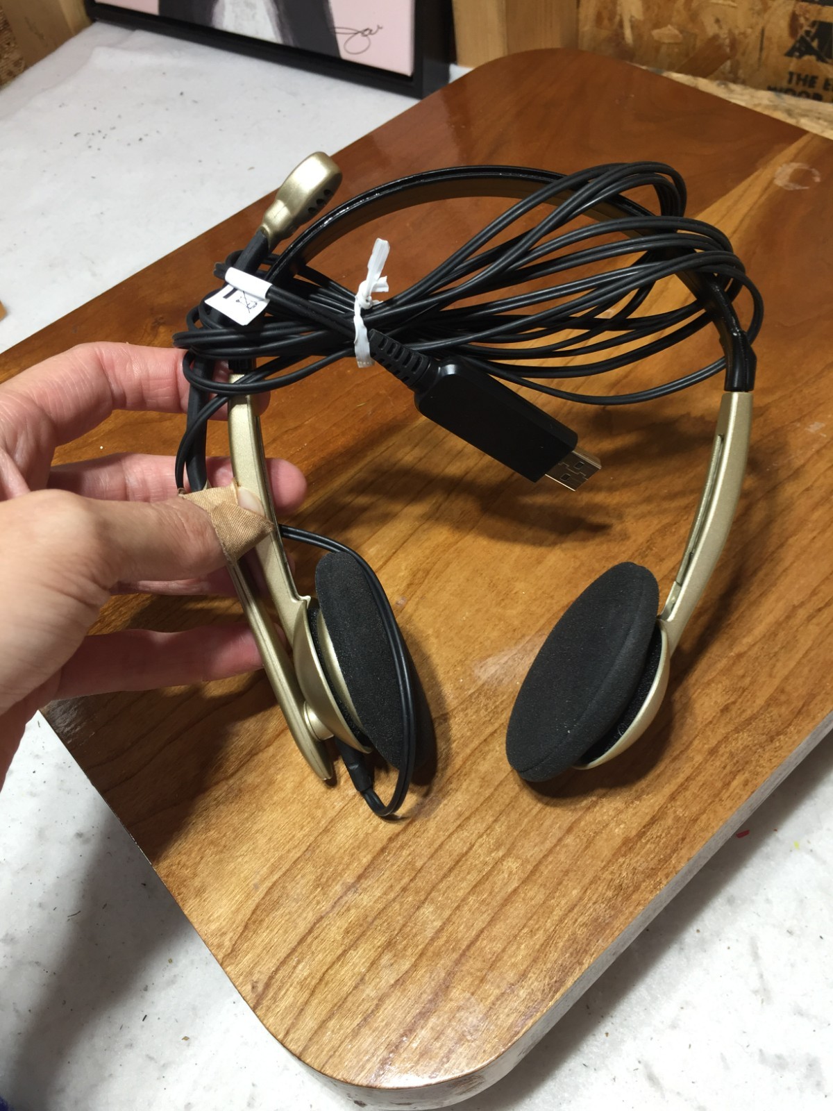 Koss CS100 USB Double Sided Headphones Noise Canceling With 