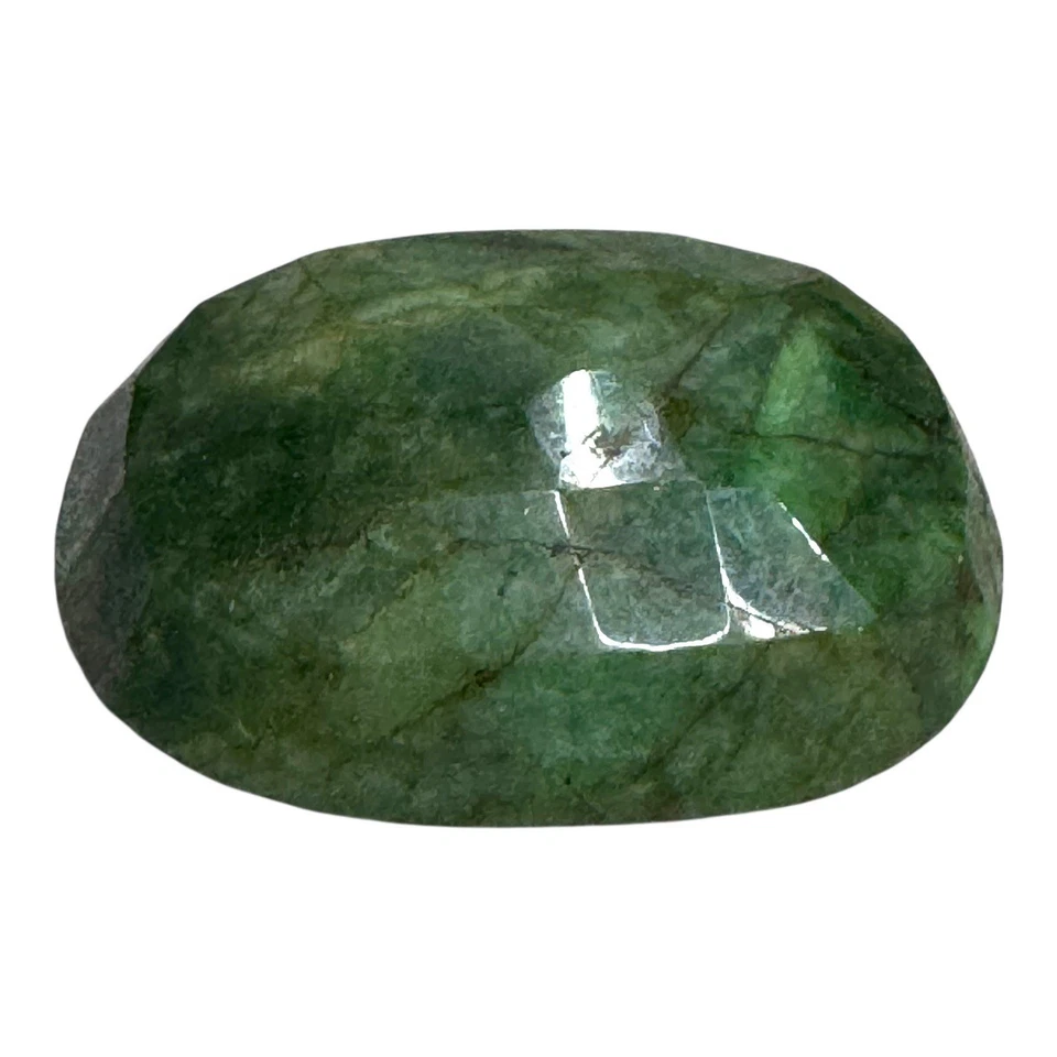 Natural Emerald Gemstone Oval Cut 79.1grams 58x40x26mm 397 Carats Extra Large - Image 3 of 4