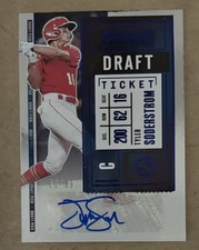 2020 PANINI CONTENDERS DRAFT PICK TICKET AUTO BLUE TYLER SODERSTROM AUTO 10/99