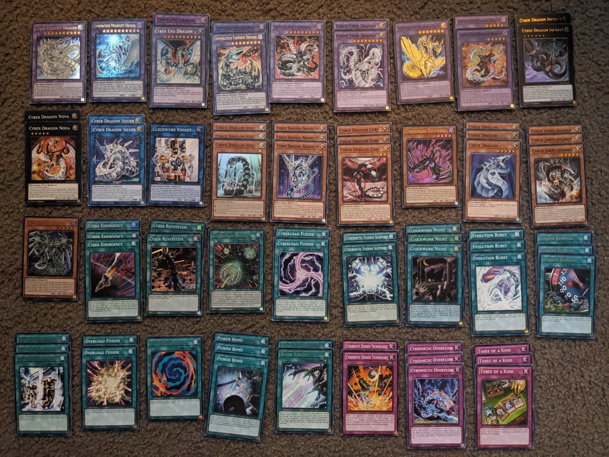 yugioh meta cyber dragon deck 75 CARDS TOTAL+BONUS PLAYMAT-SGX1-SPEED DUEL-NM/MINT-  Just wanted to share my