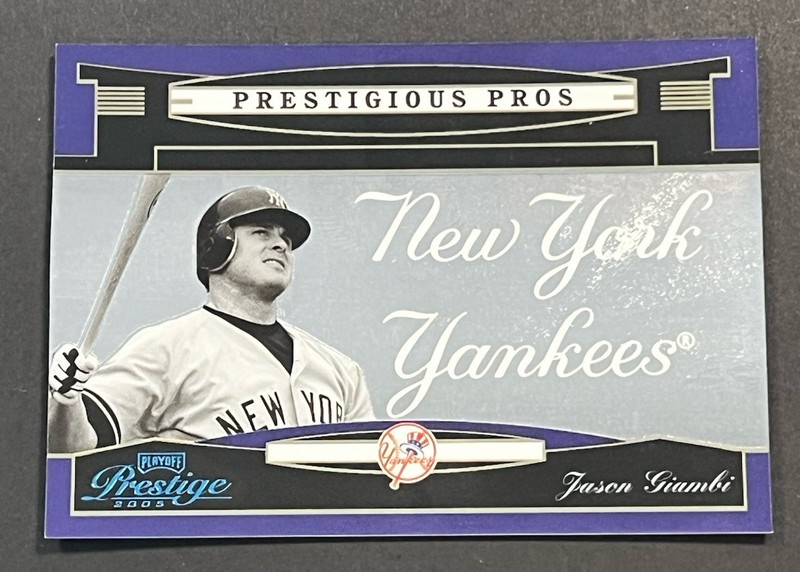 2005 Playoff Prestige Prestigious Pros Purple /200 Jason Giambi #PP-42 Yankees