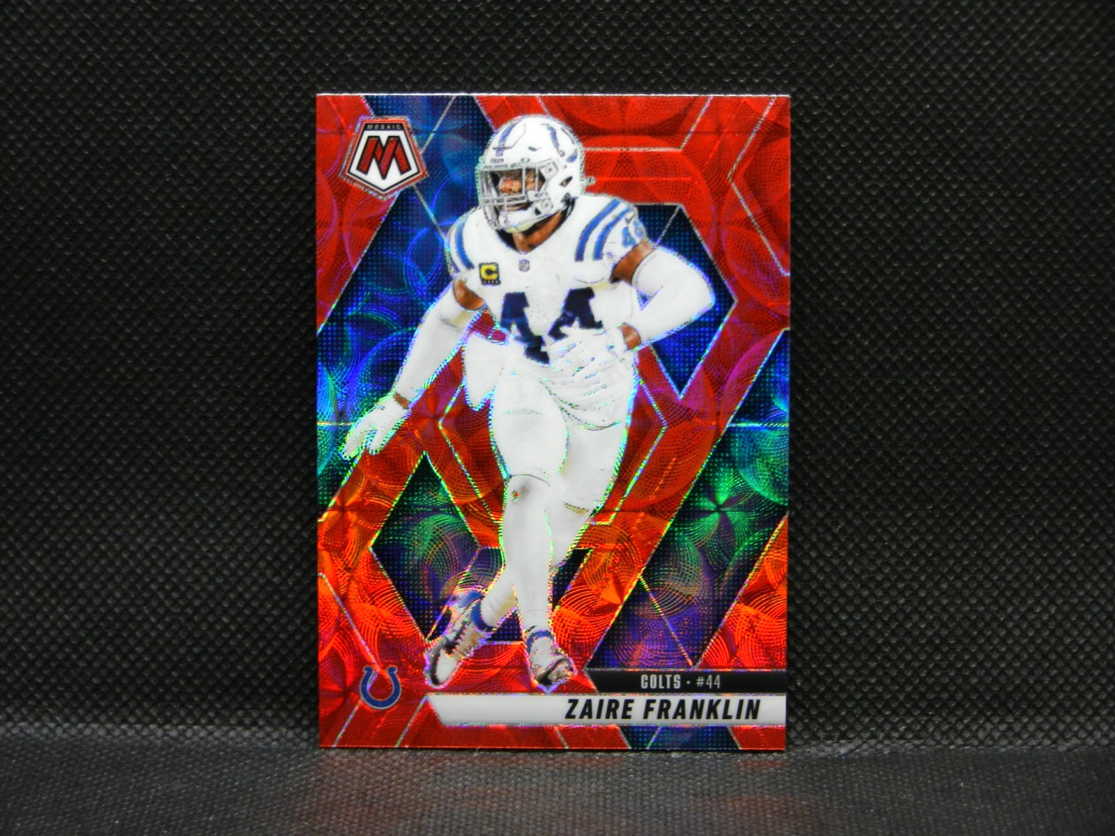 🏈 ZAIRE FRANKLIN | RED SCOPE MOSAIC | 2025 Panini Mosaic #41 | IND COLTS