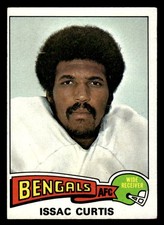 1975 Topps #25 Isaac Curtis Card Cincinnati Bengals